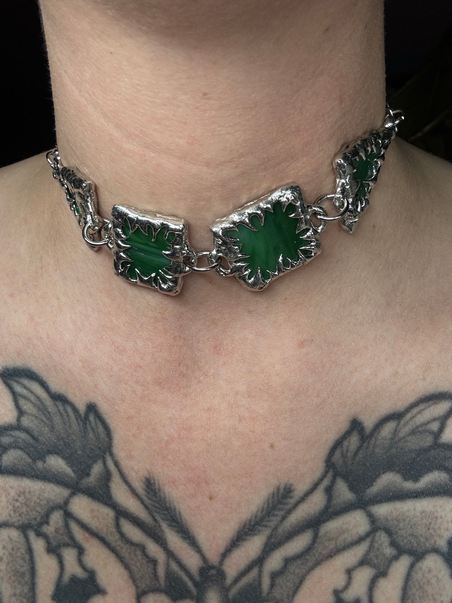 Stained Glass Collection: Goel | soldered choker Necklace