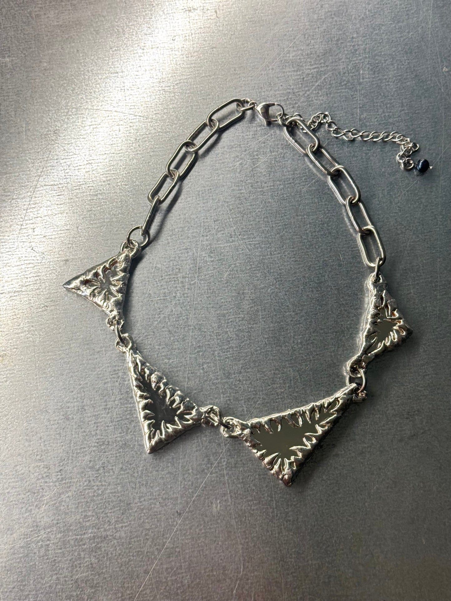Mirror triangle | soldered Necklace