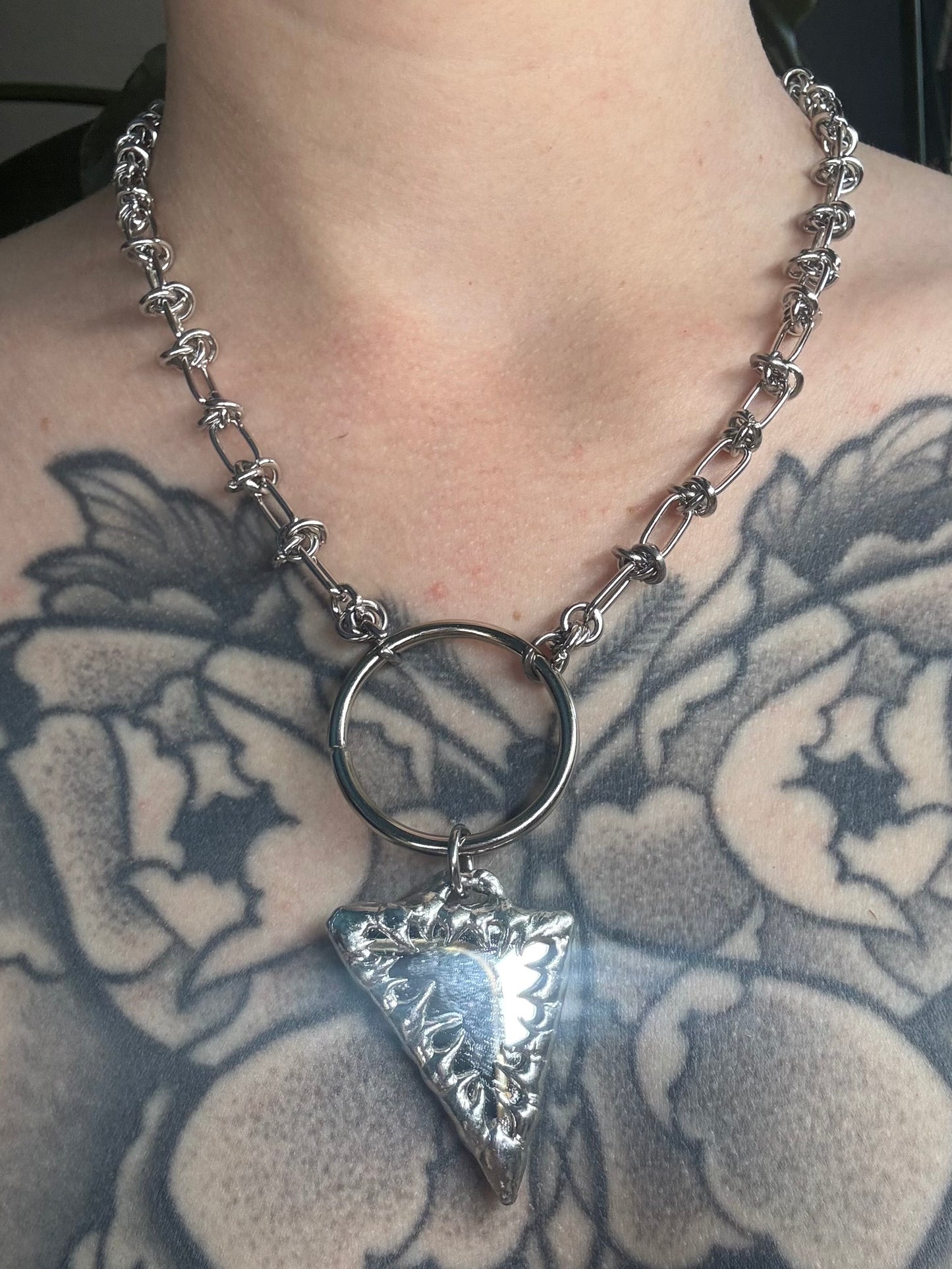 Mirror Bhoks | soldered Necklace