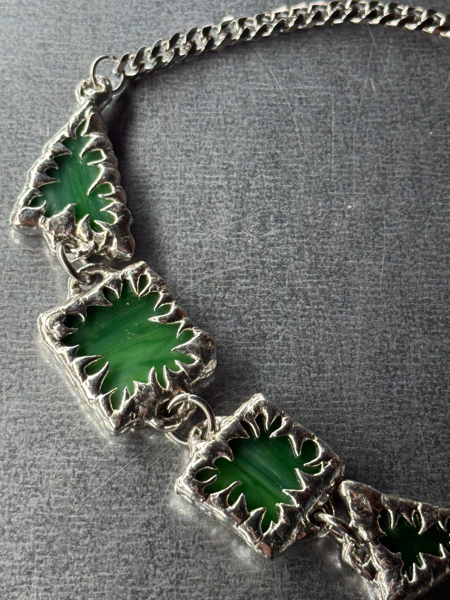 Stained Glass Collection: Goel | soldered choker Necklace