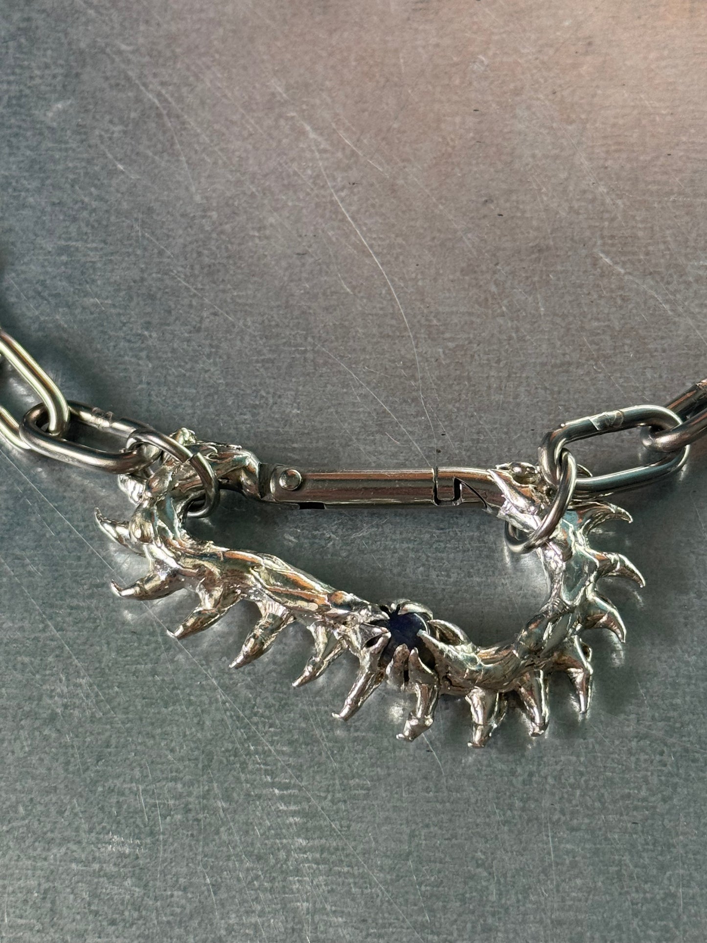 Gungan | soldered Carabiner Necklace
