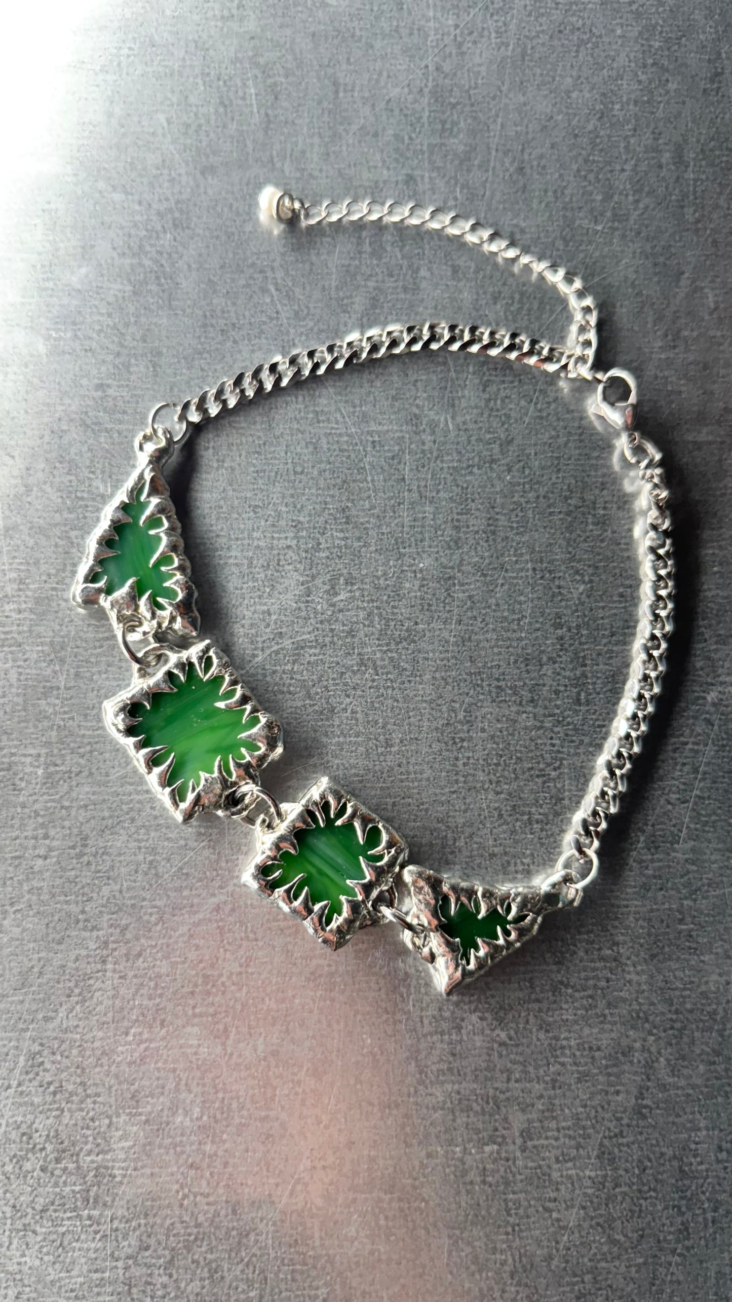 Stained Glass Collection: Goel | soldered choker Necklace