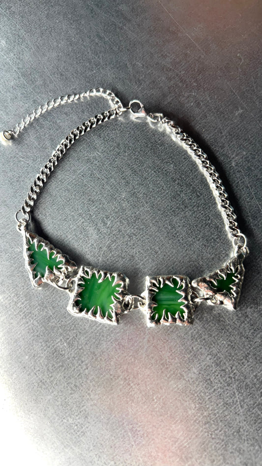 Stained Glass Collection: Goel | soldered choker Necklace