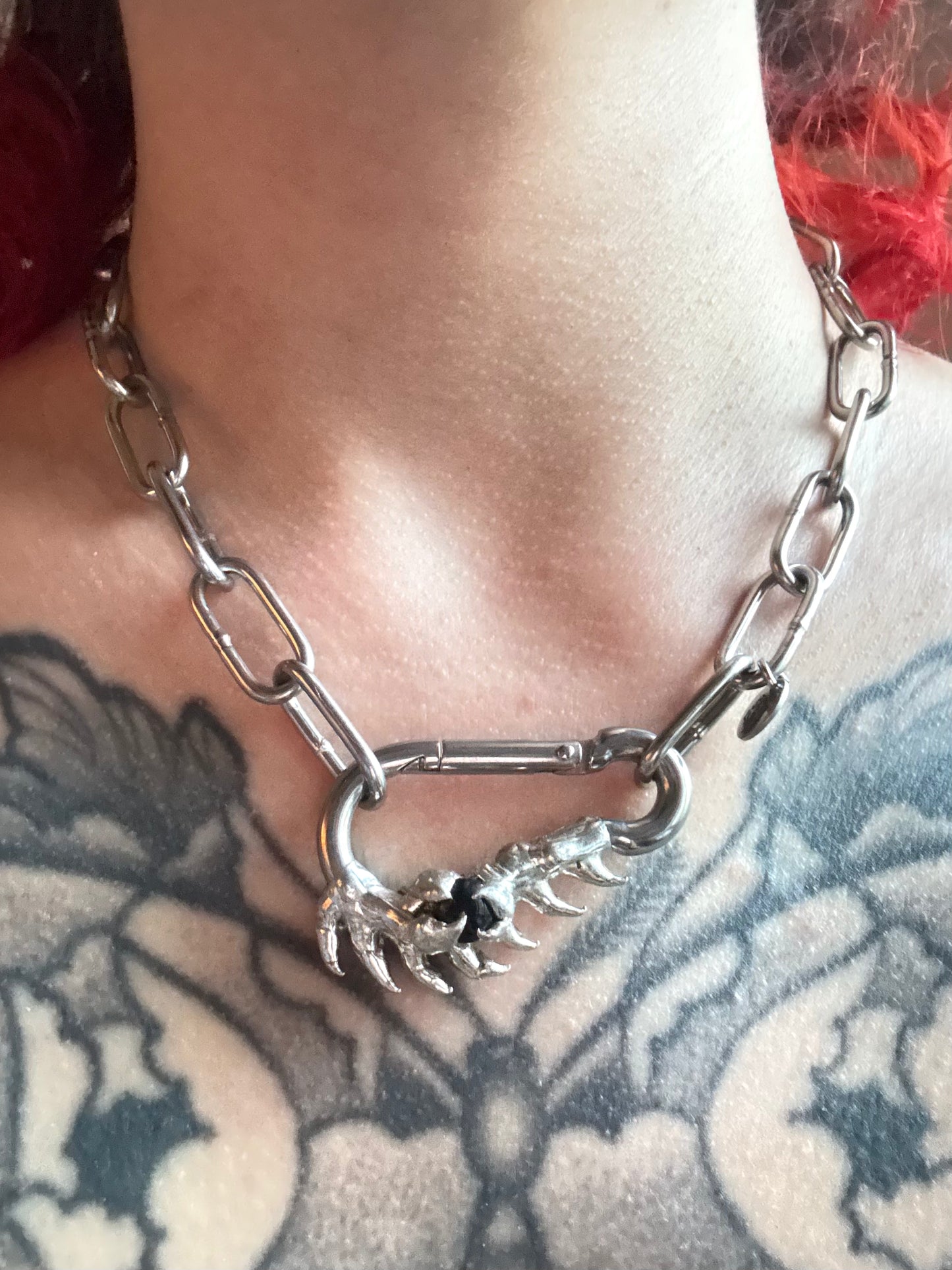 Aira | soldered Carabiner Necklace