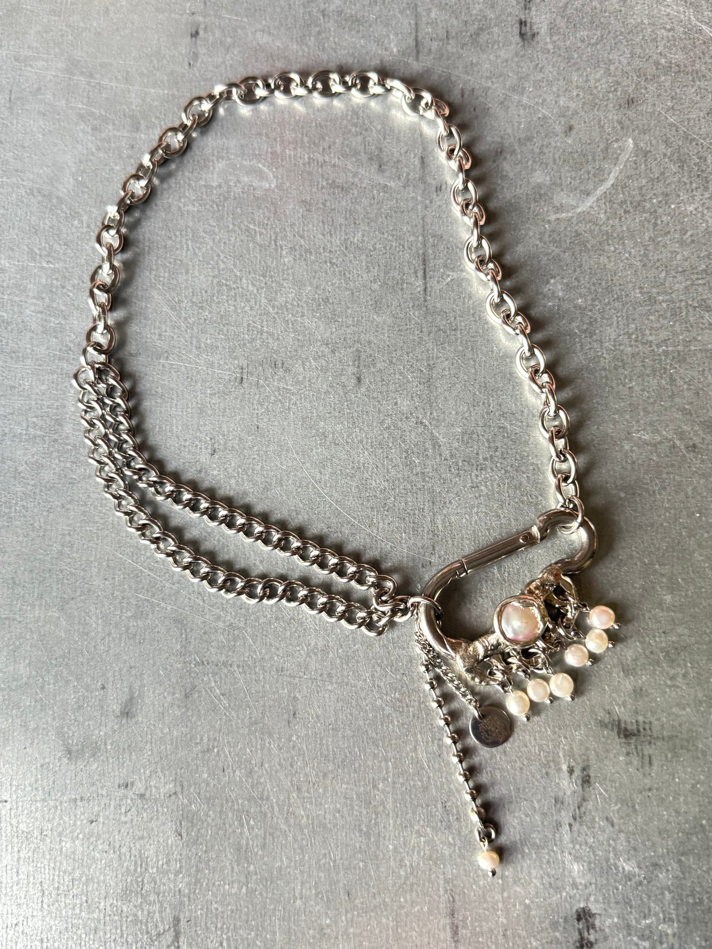 Alia | soldered Carabiner Necklace
