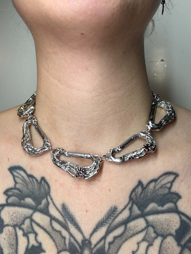 Brezak | soldered Carabiner Necklace