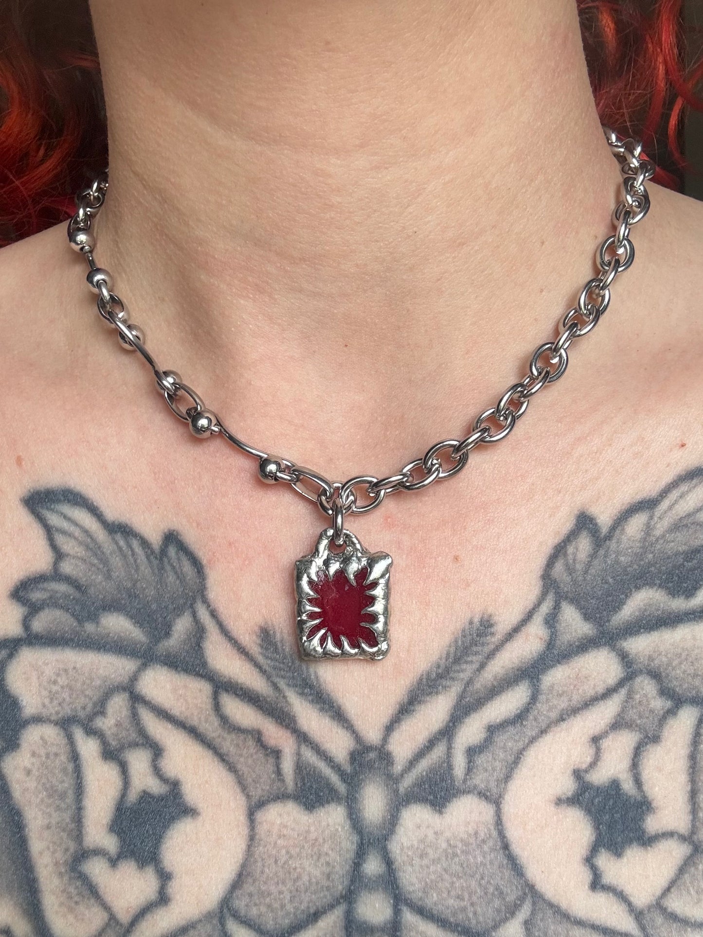Stained Glass Collection: Lyra | soldered Necklace
