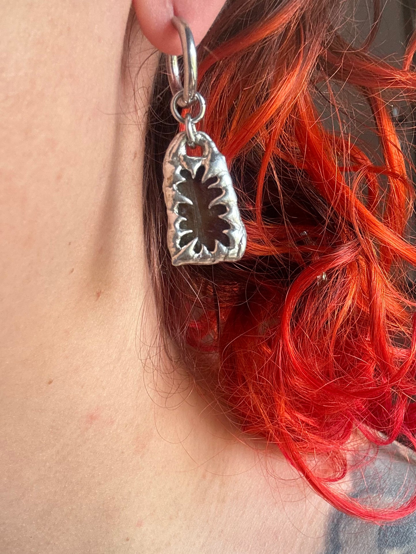 Stained Glass Collection: Qor | soldered Earring Pair