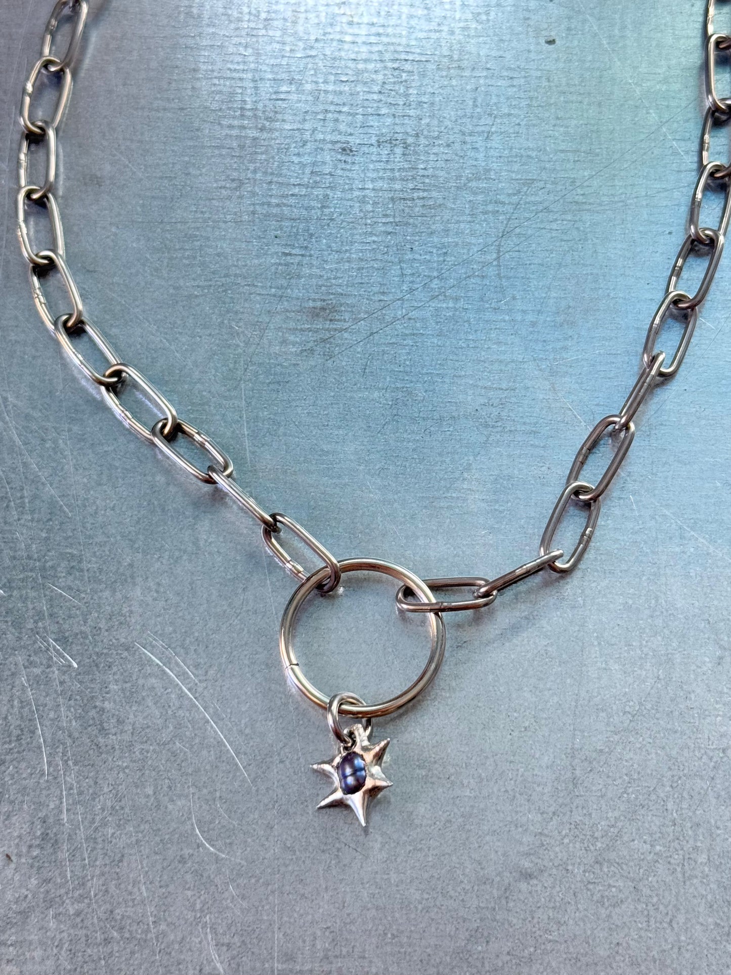 Azania small pearl | soldered Necklace