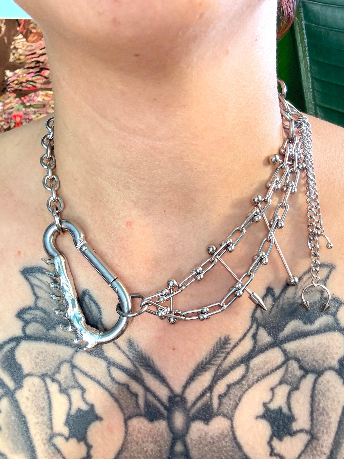 Exe | soldered Carabiner Necklace