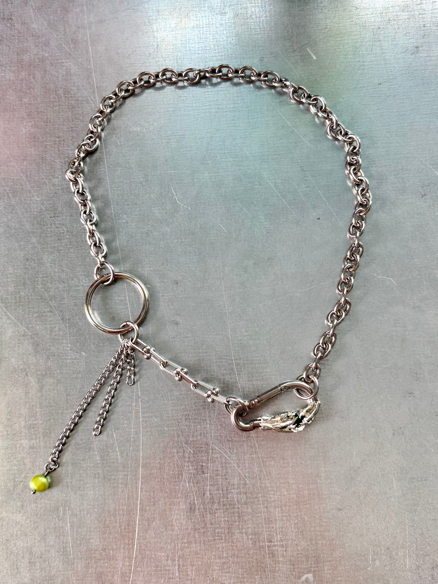 Sasmoo | soldered Carabiner Necklace