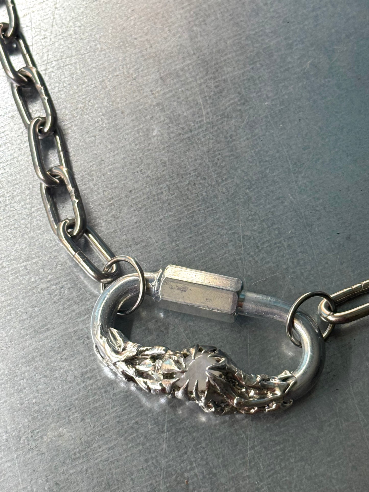 Talan | soldered Carabiner necklace