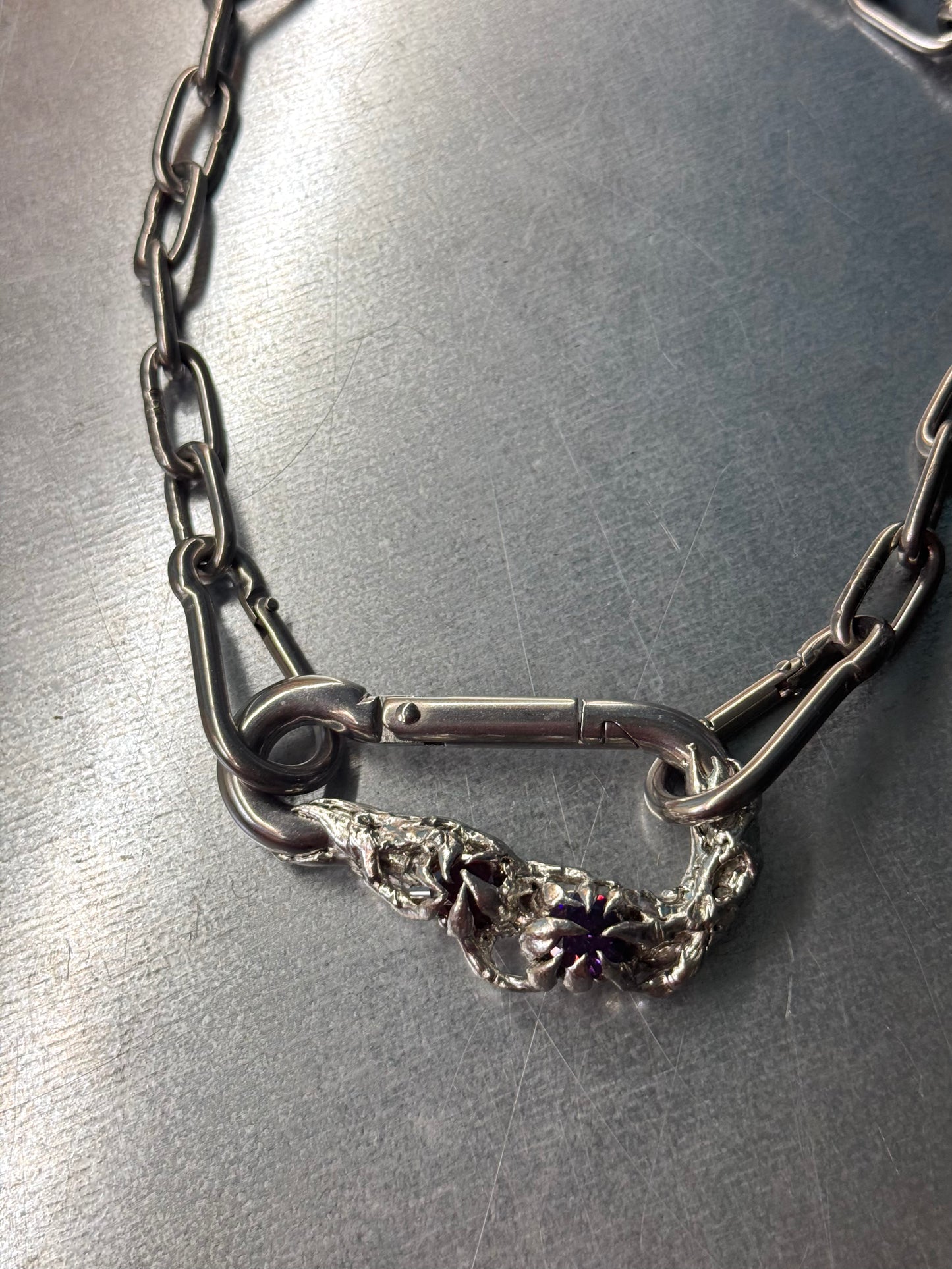 Axiom | soldered Carabiner Necklace