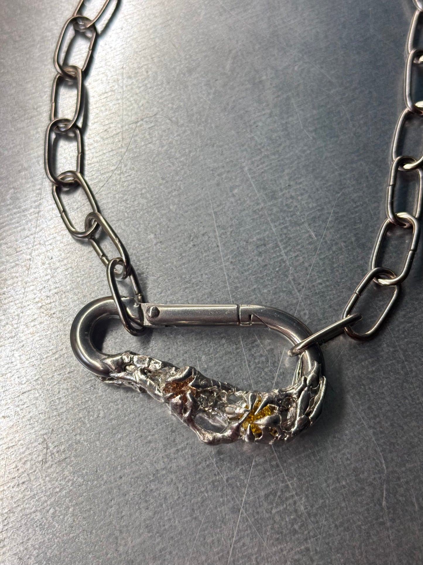 Exe | soldered Carabiner Necklace