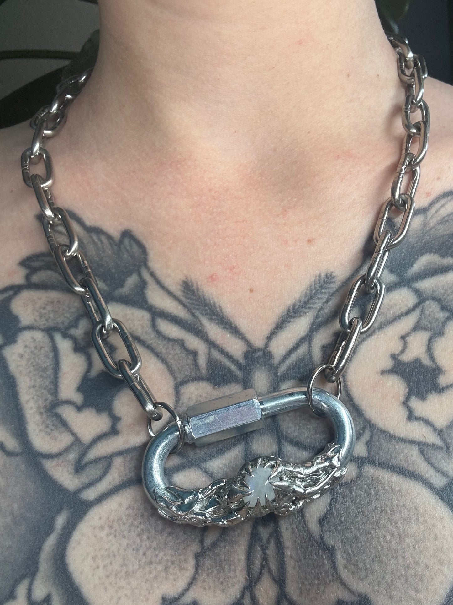 Talan | soldered Carabiner necklace
