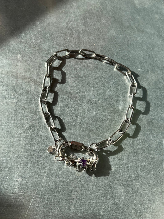 Rills | soldered Carabiner necklace