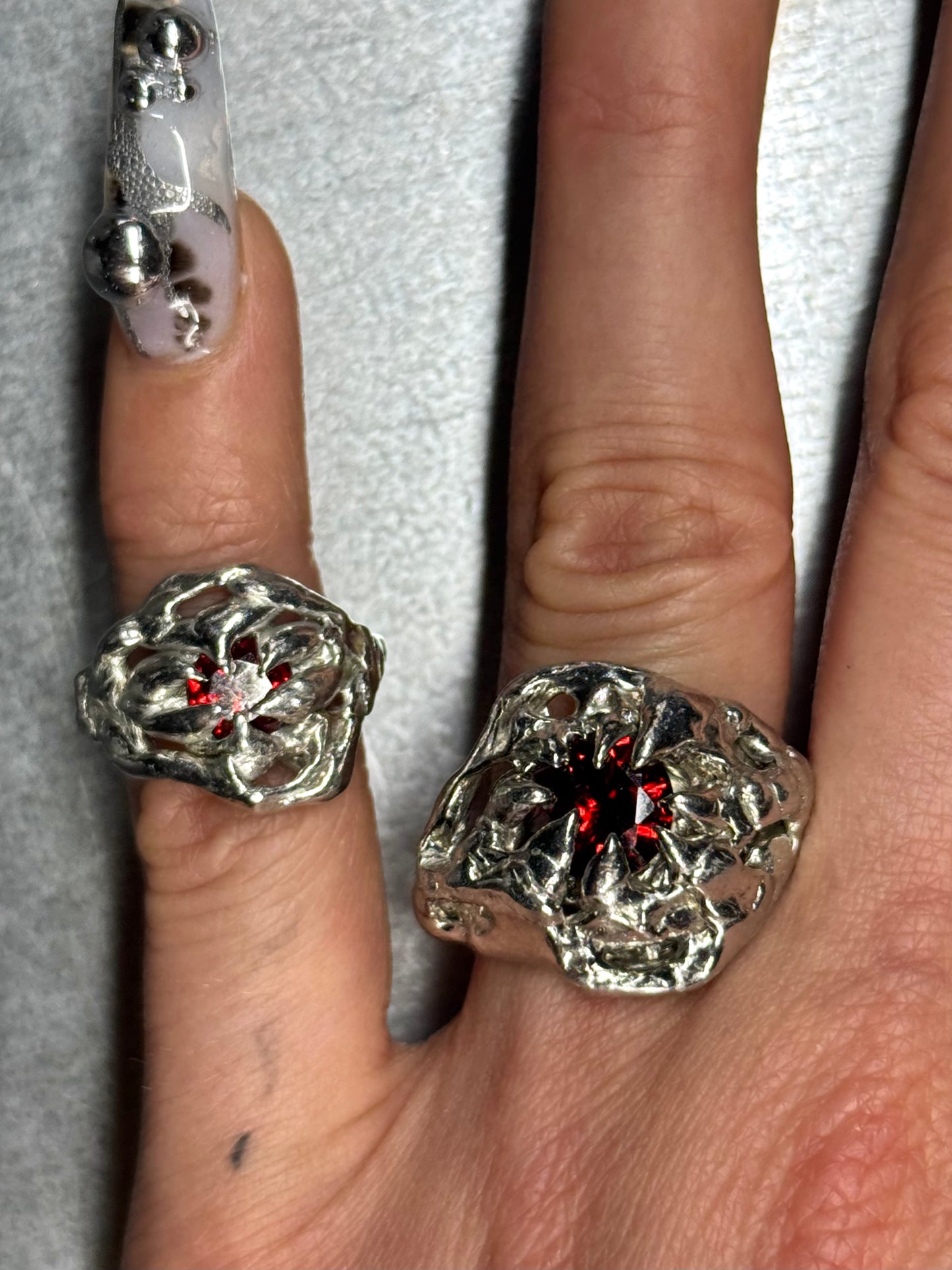 Narya red Zirconia Stone | soldered Ring