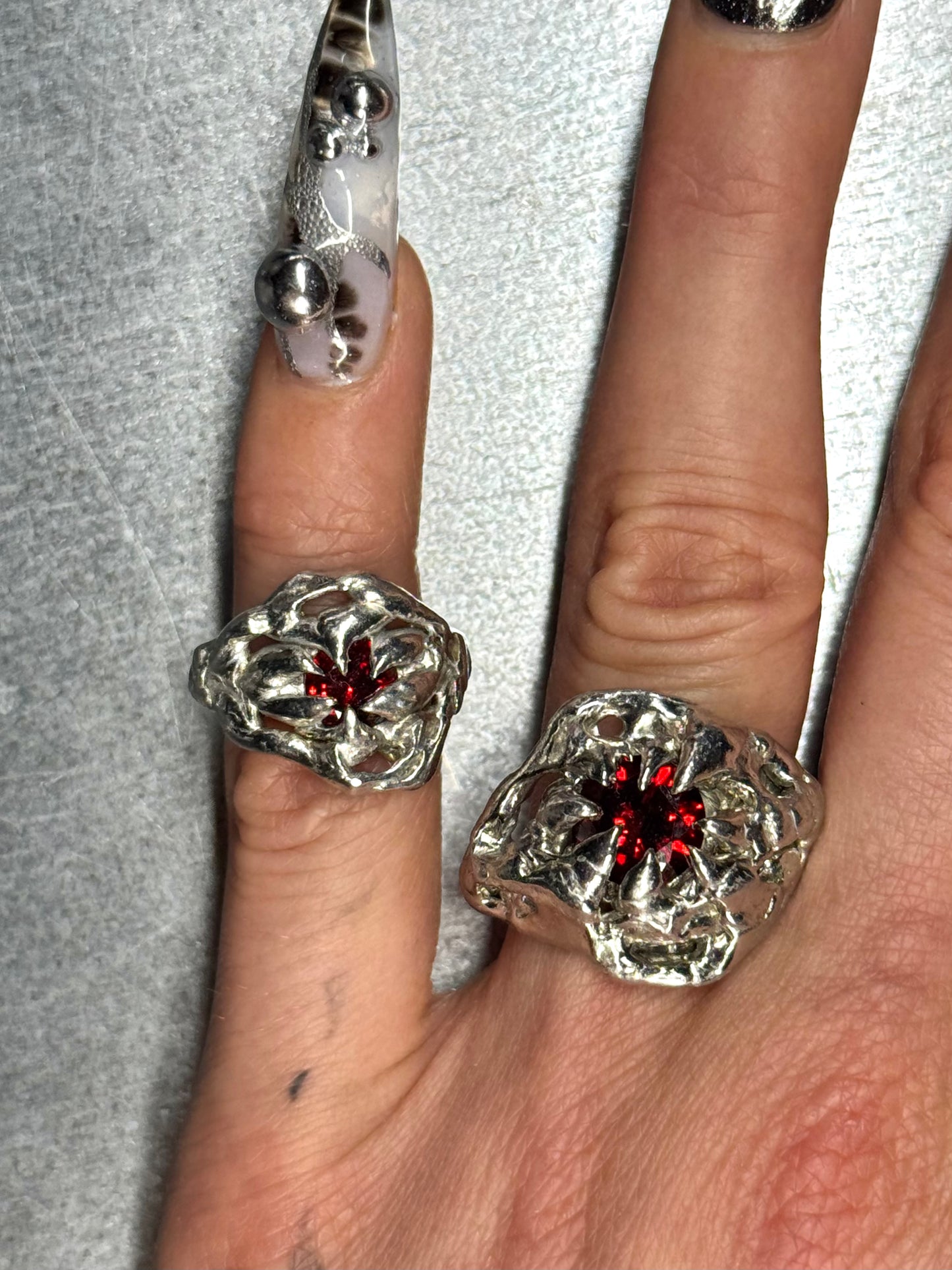 Narya red Zirconia Stone | soldered Ring