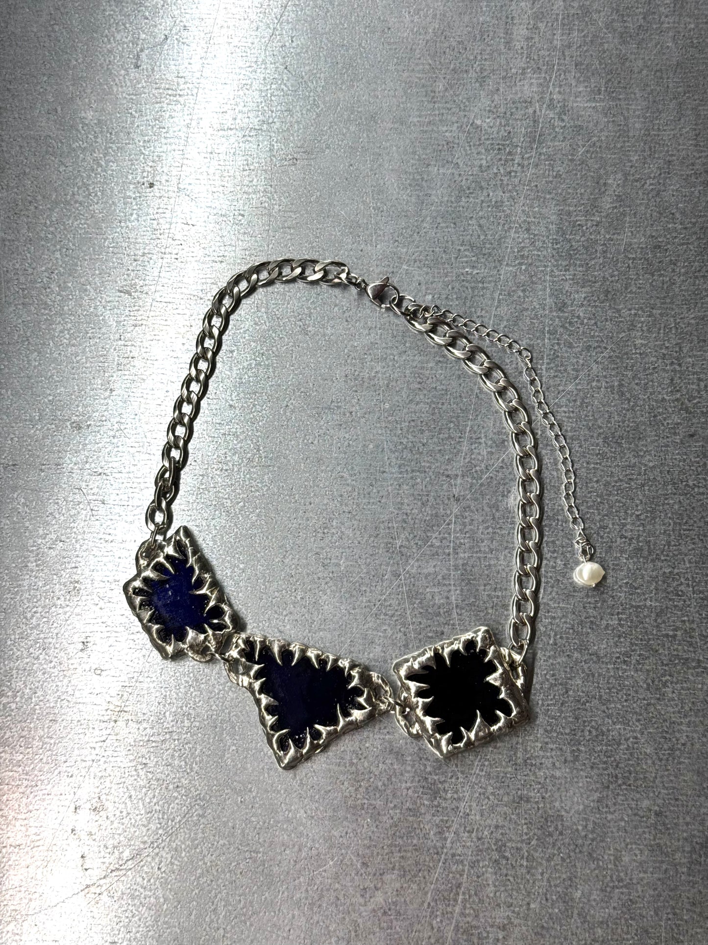 Stained Glass Collection: Nixora | soldered choker Necklace  n.2