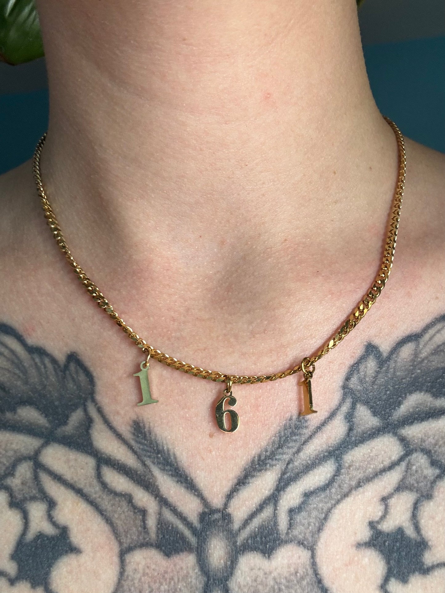 161, ACAB, DYKE | Necklace gold-colored stainlees steel