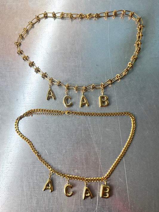 ACAB | Necklace gold-colored stainlees steel