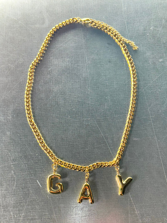 Gay | Necklace gold-colored stainlees steel