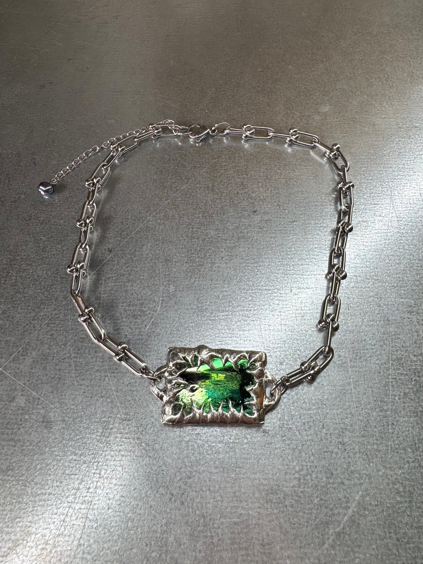 Stained Glass Collection: Hoolaha | soldered Necklace
