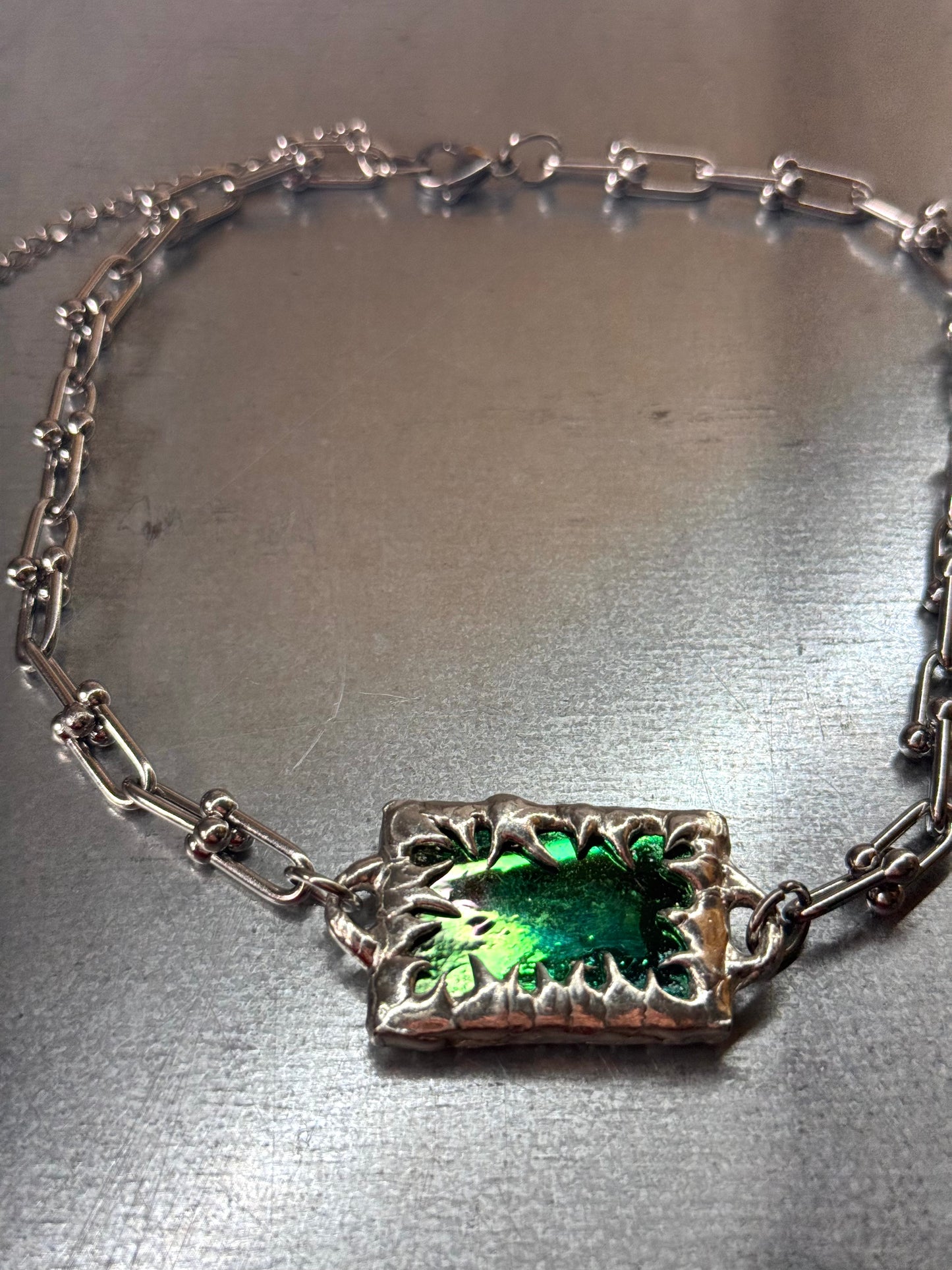 Stained Glass Collection: Hoolaha | soldered Necklace