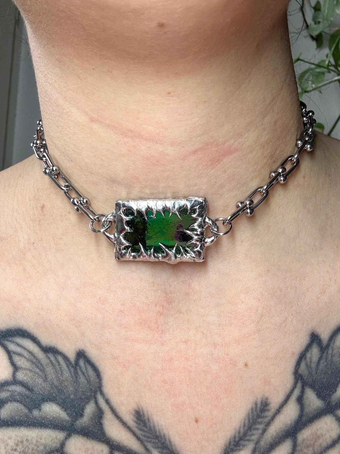 Stained Glass Collection: Hoolaha | soldered Necklace