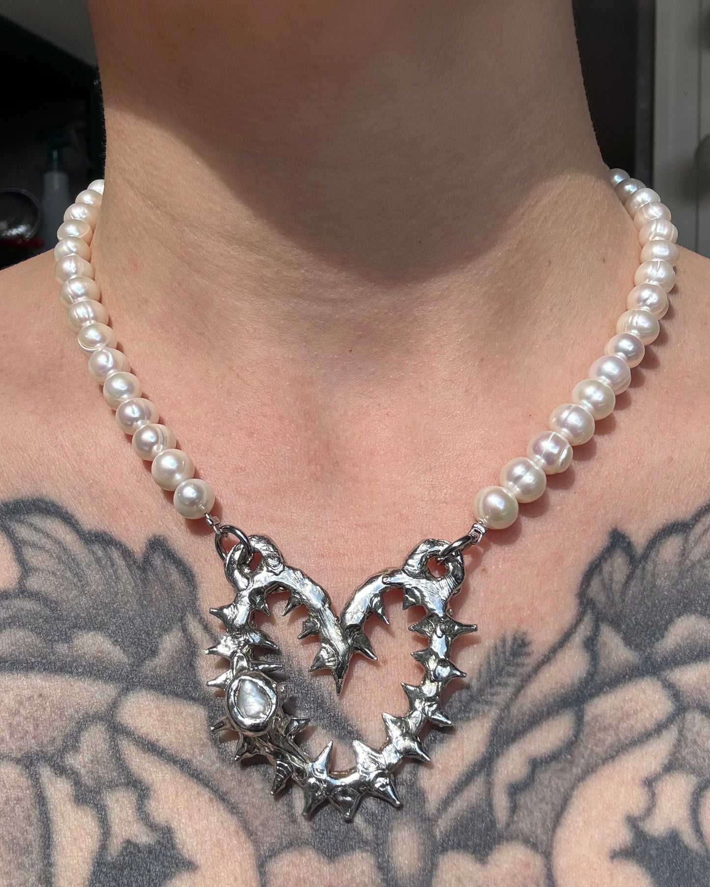 Happabore white | soldered Necklace