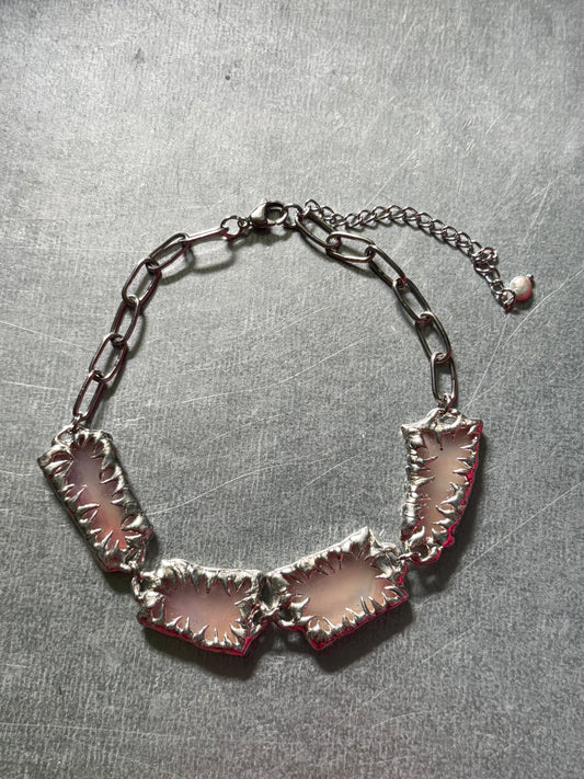 Stained Glass Collection: Tila | soldered choker Necklace