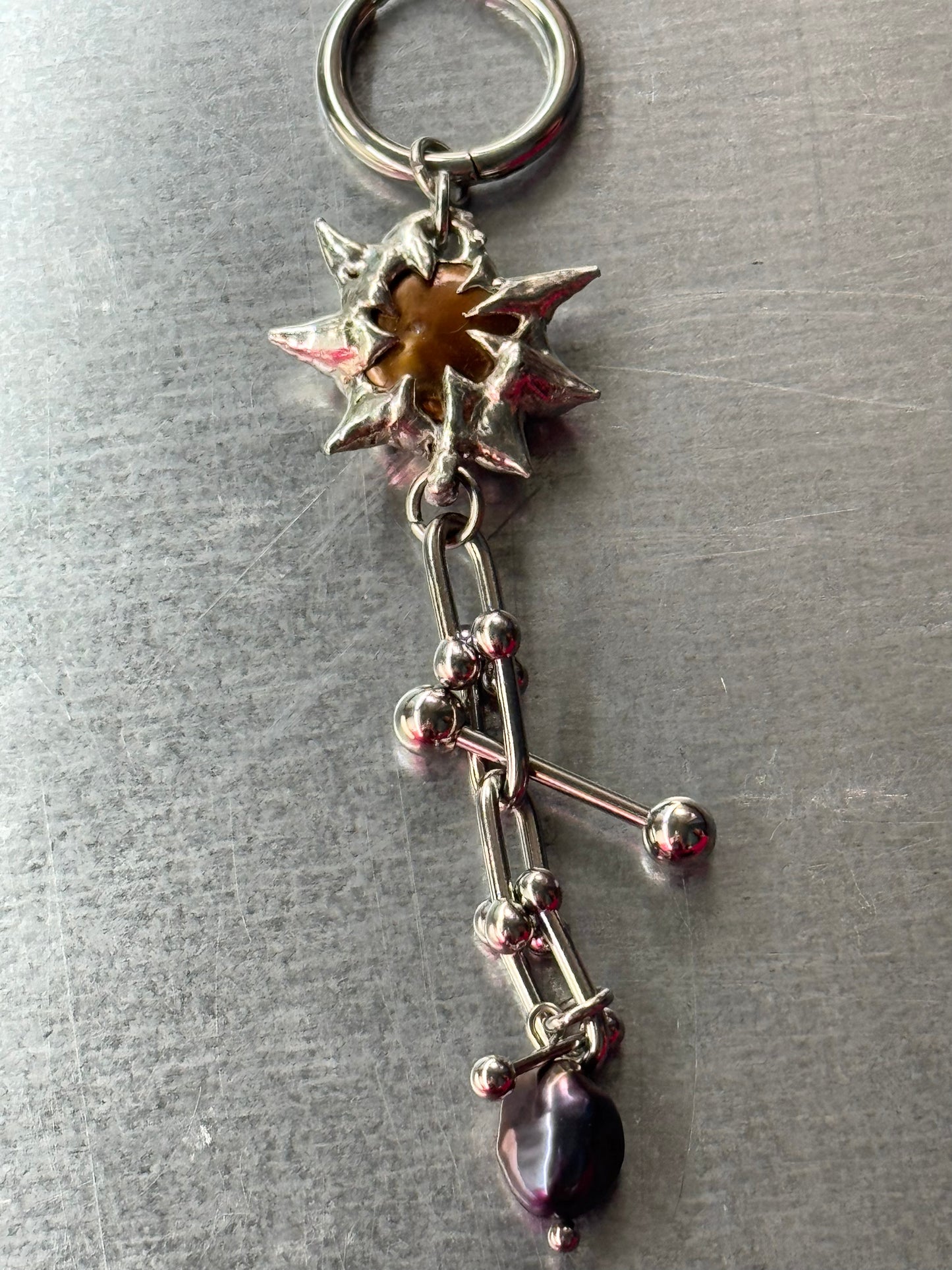 soldered Earring with piercings Phylida