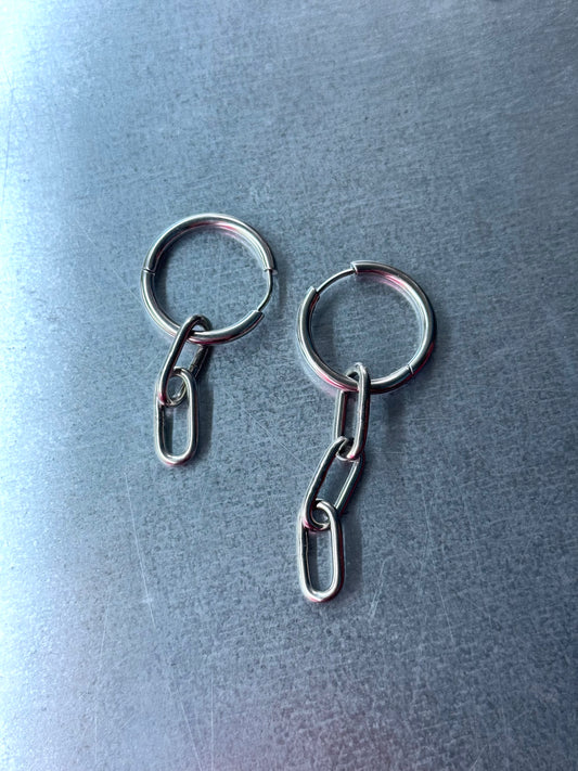 Asymetric Chains | Earring Pair