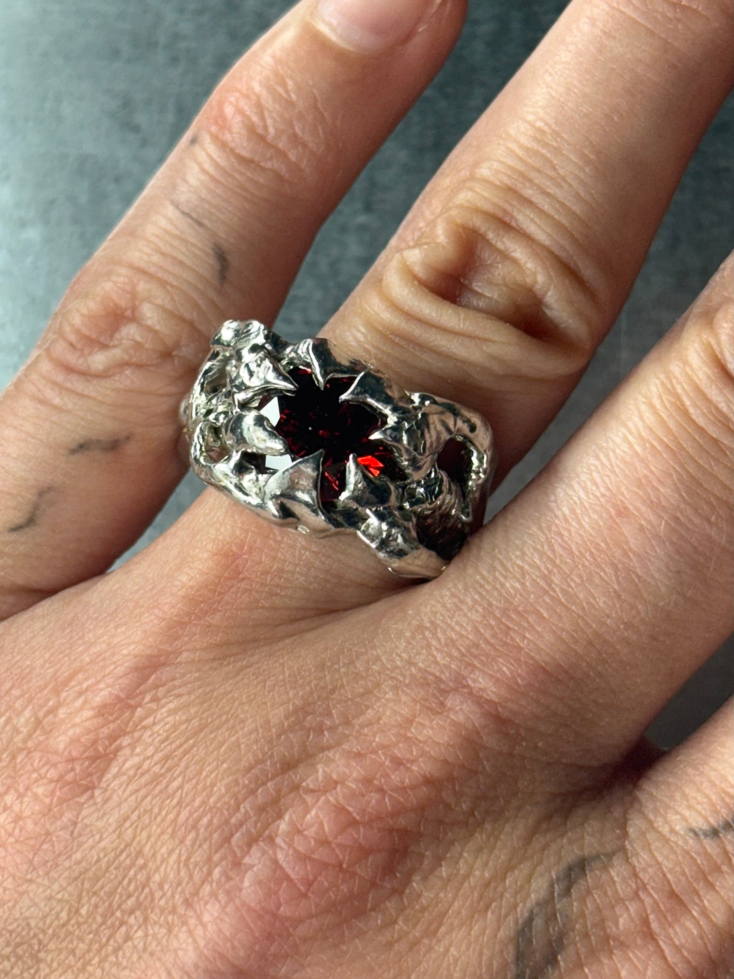 Anqran Zirconia Stone | soldered Ring