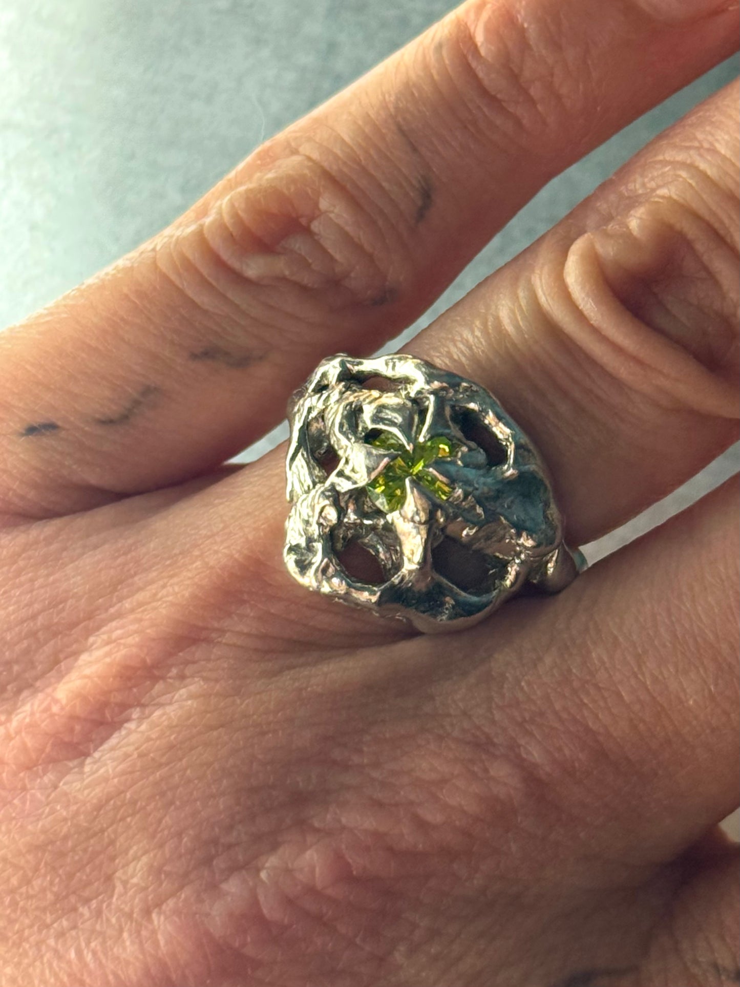 Anqran Zirconia Stone | soldered Ring