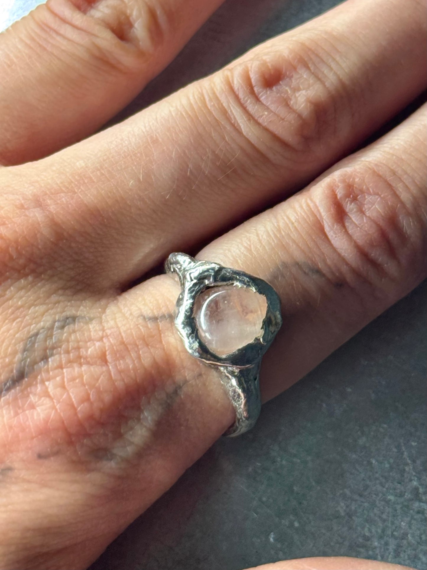 Gholka Moonstone | soldered ring