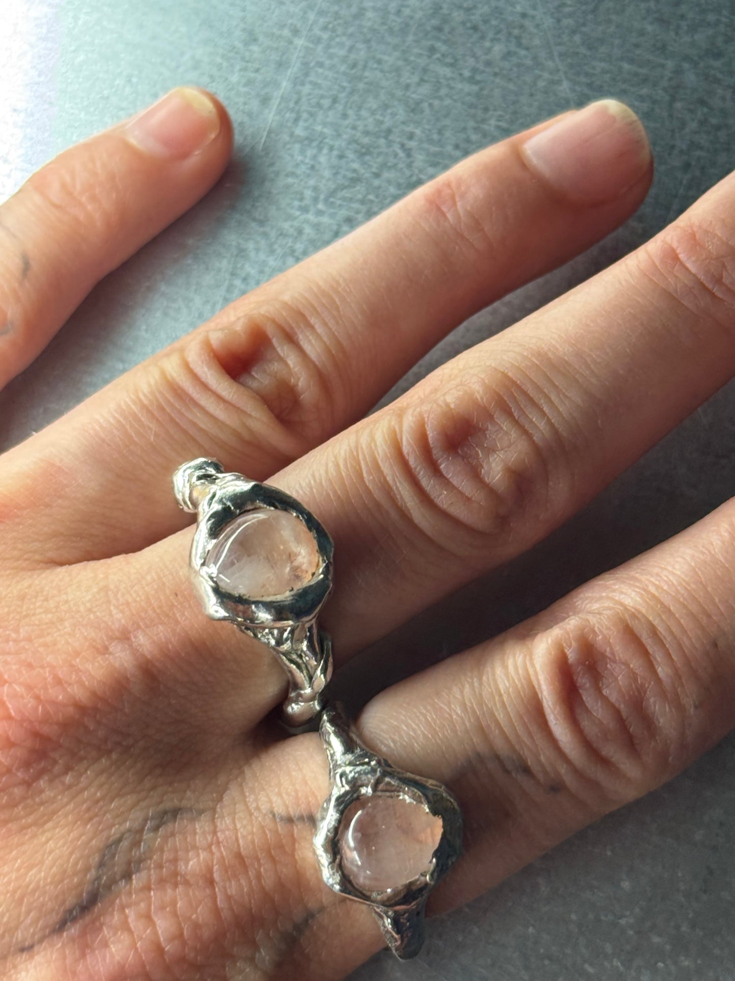 Gholka Moonstone | soldered ring