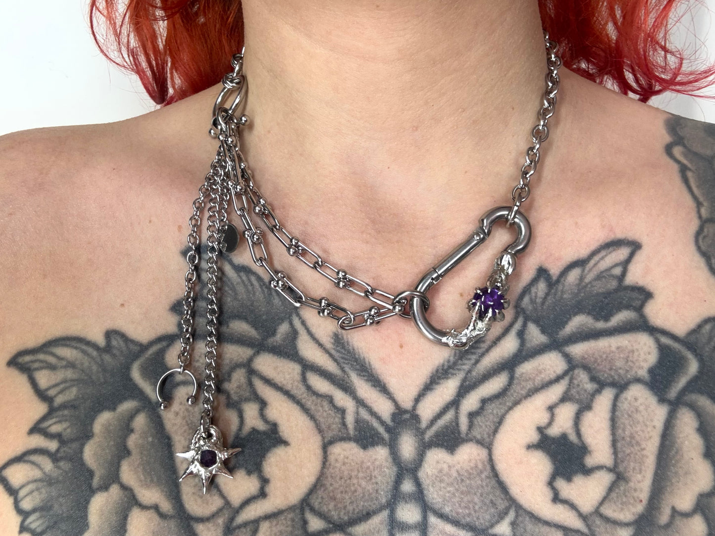 Kira | soldered Carabiner Necklace