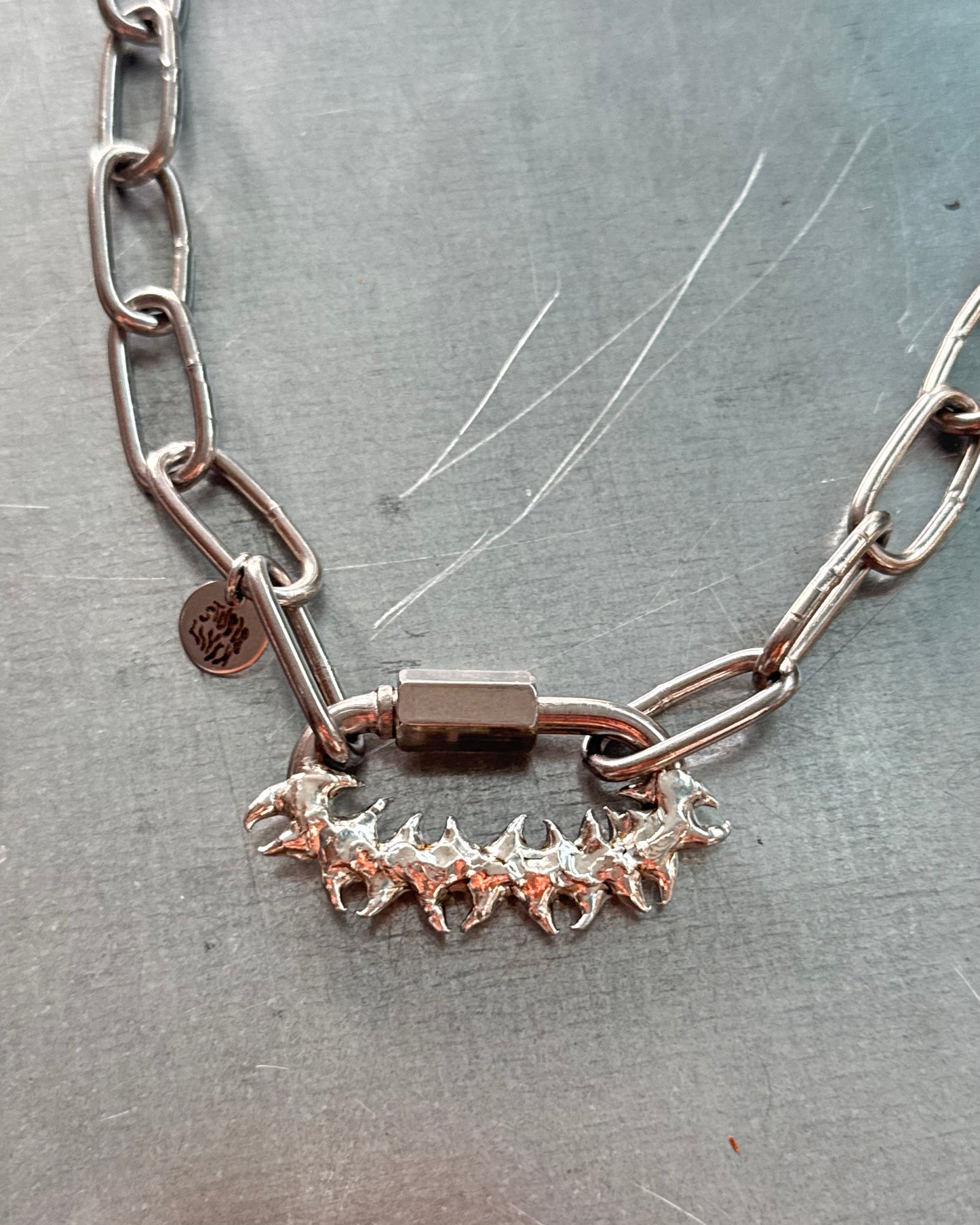 Luvien big | soldered Carabiner necklace