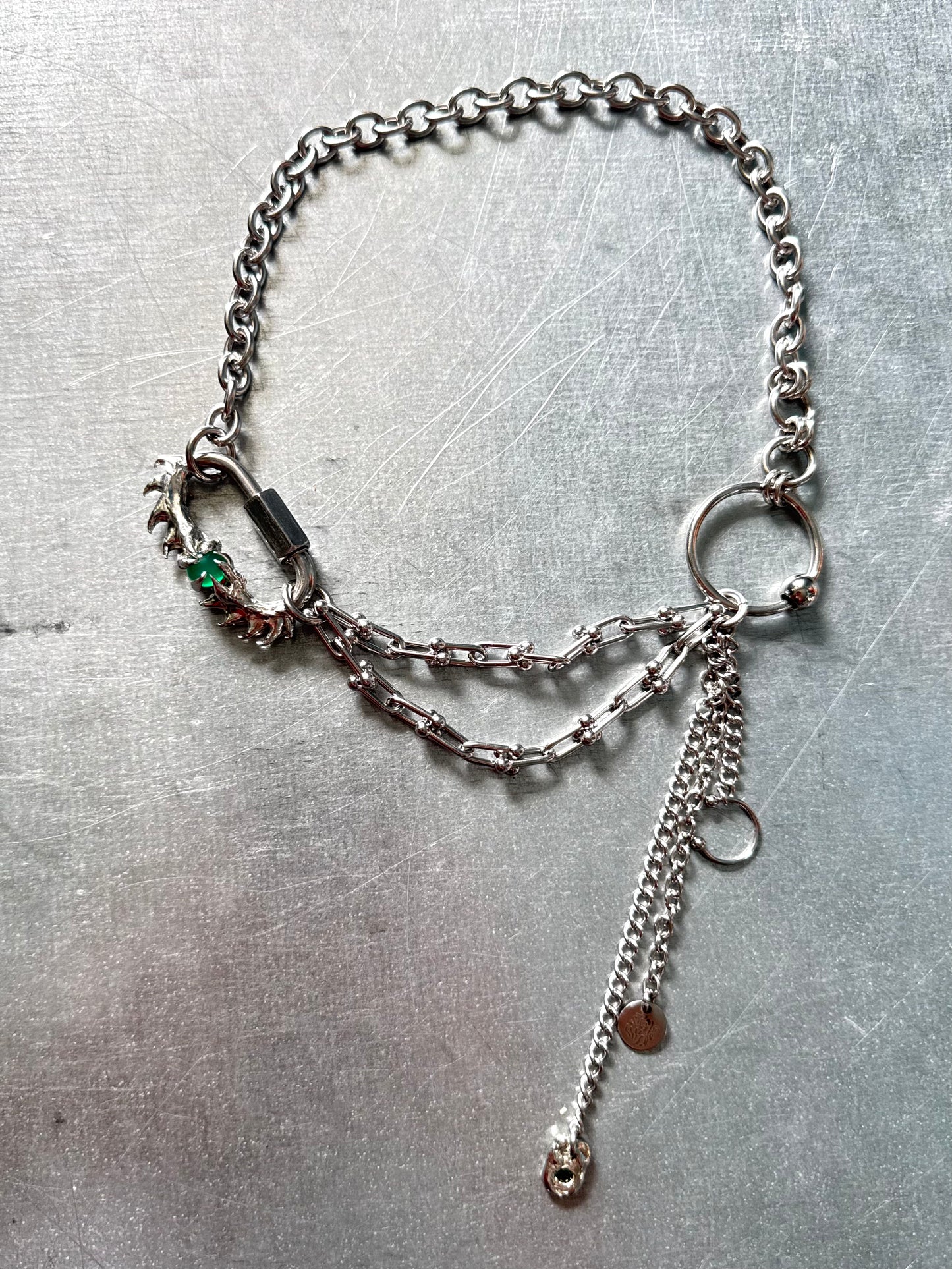 Myra | soldered Carabiner Necklace