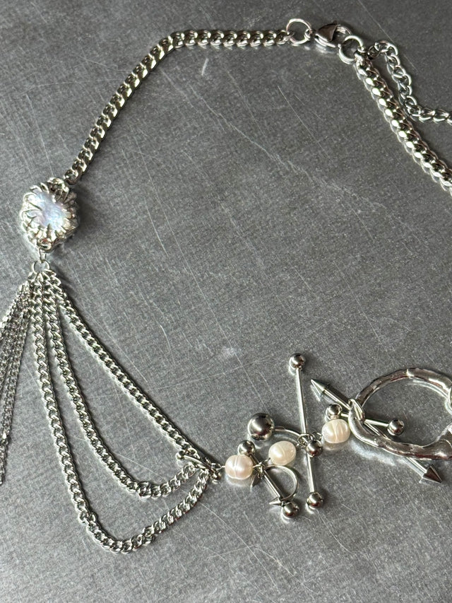 Piercing soldered necklace | Taecza