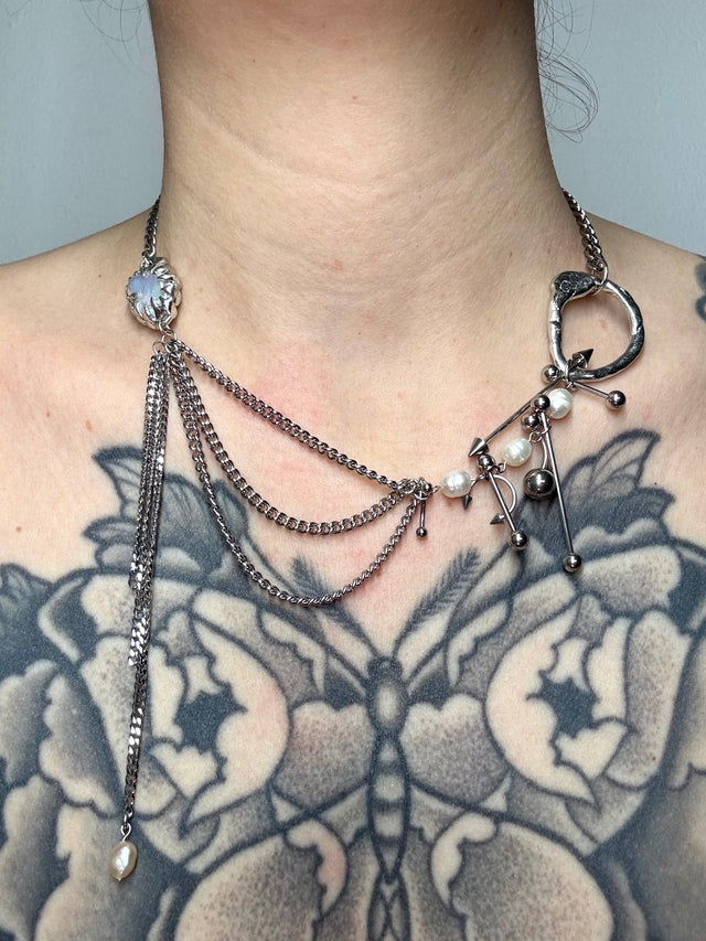 Piercing soldered necklace | Taecza