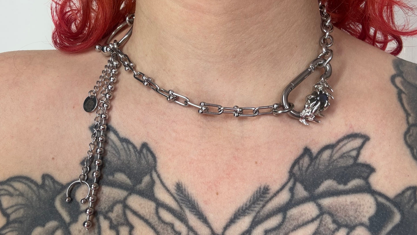 Sira | soldered Carabiner Necklace