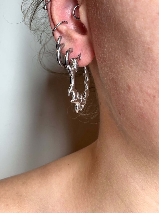 Skalder 30mm | soldered Earring
