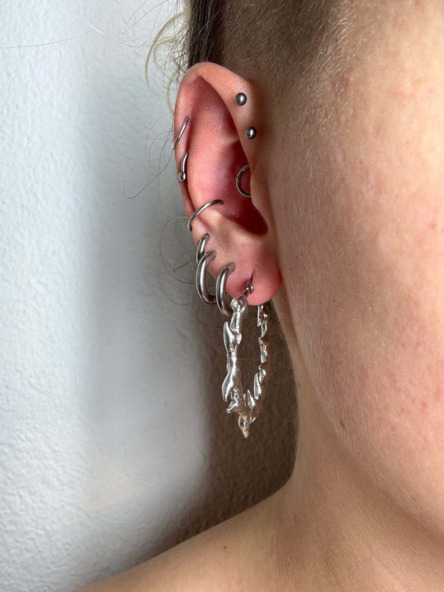 Skalder 35mm | soldered Earring