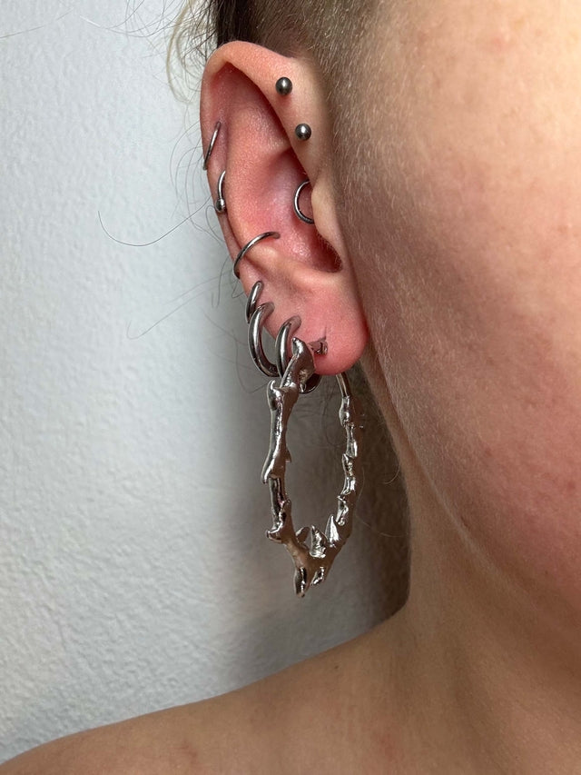 Skalder 40mm | soldered Earring