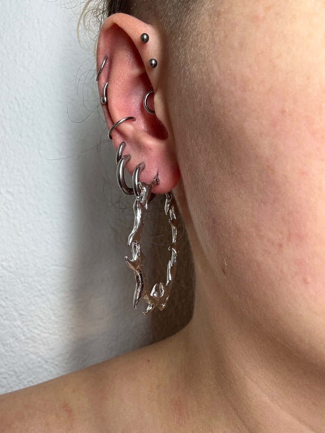 Skalder 45mm | soldered Earring