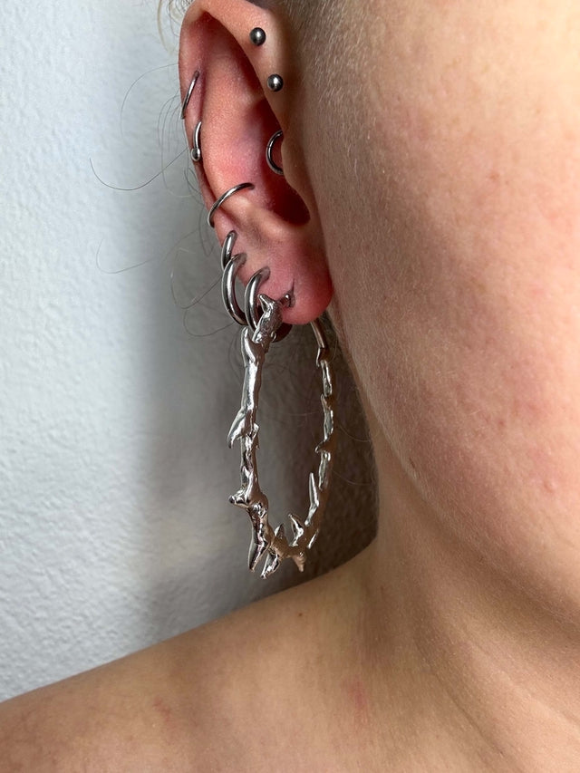 Skalder 50mm | soldered Earring