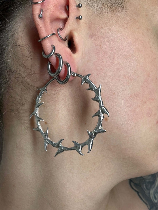 Skalder 50mm | soldered Earring