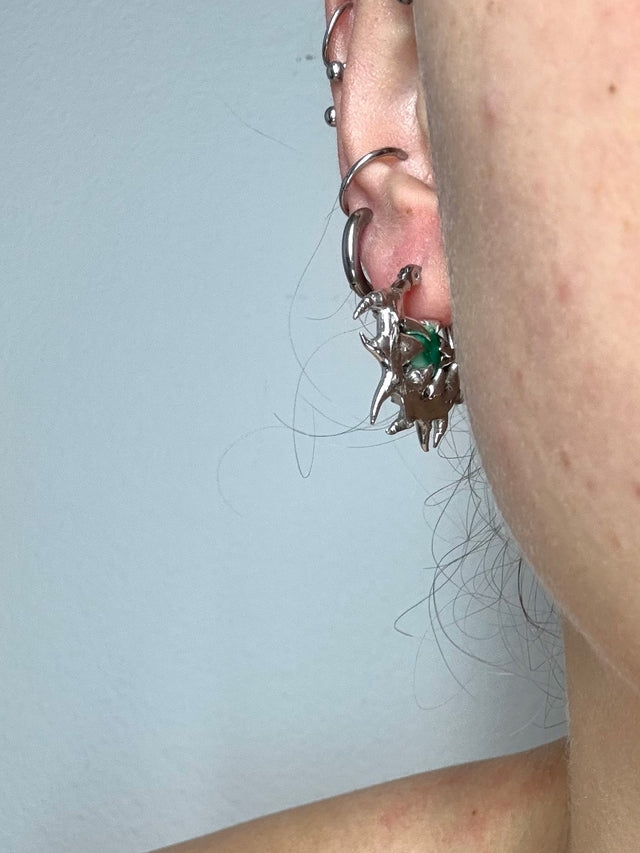 Skrull turquoise| soldered Earring